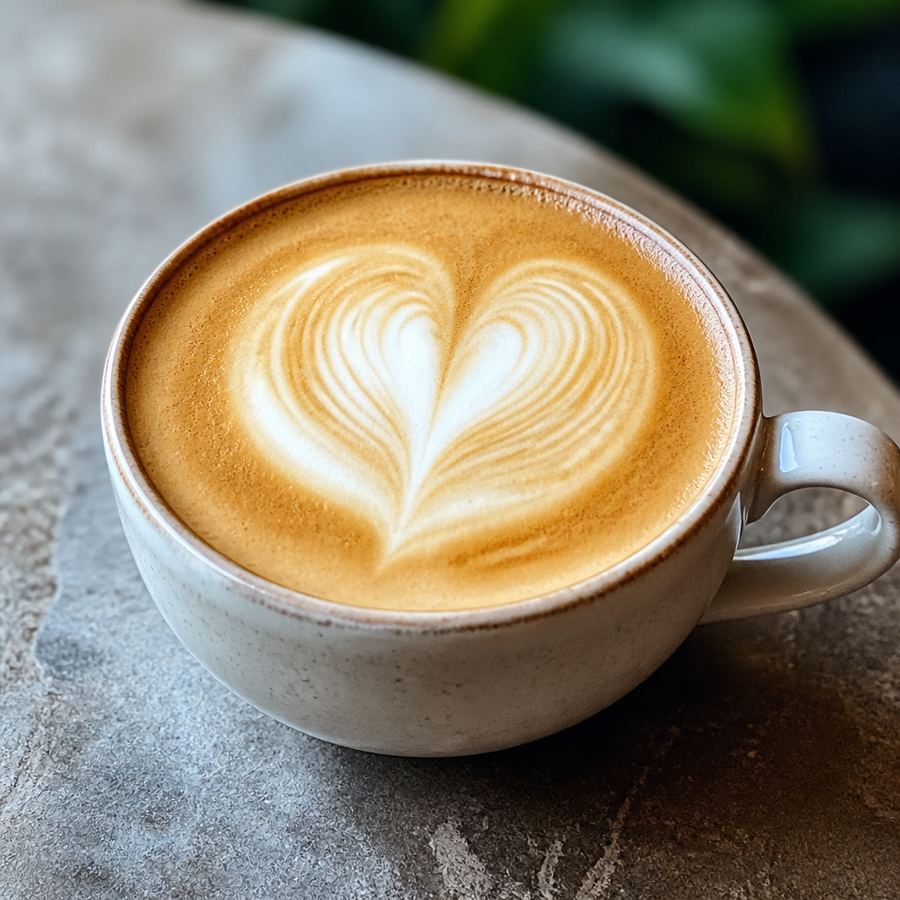 Latte art at Quell